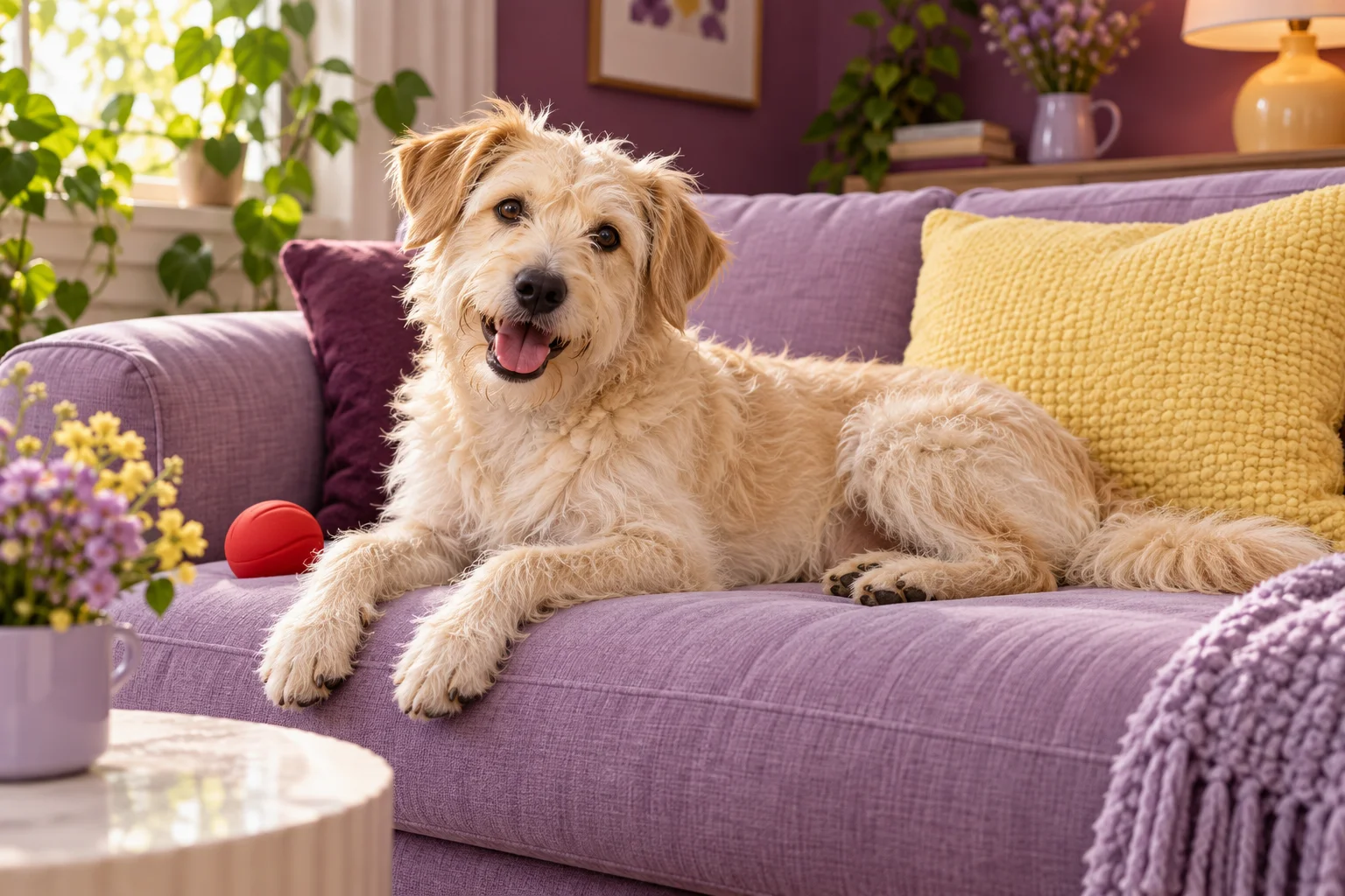 AI editorial portrait of a dog